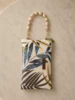 Yellow feather prayer bag