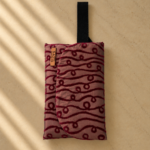 Burgundy loop prayer bag